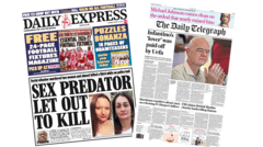 The papers: 'Sex predator let out to kill' and 'net zero plans rolled back'